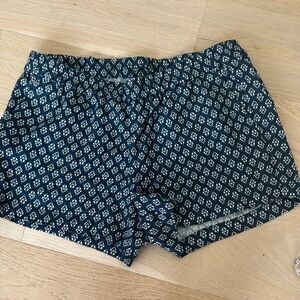 Kut from the Kloth Blue Patterned High Waist Shorts